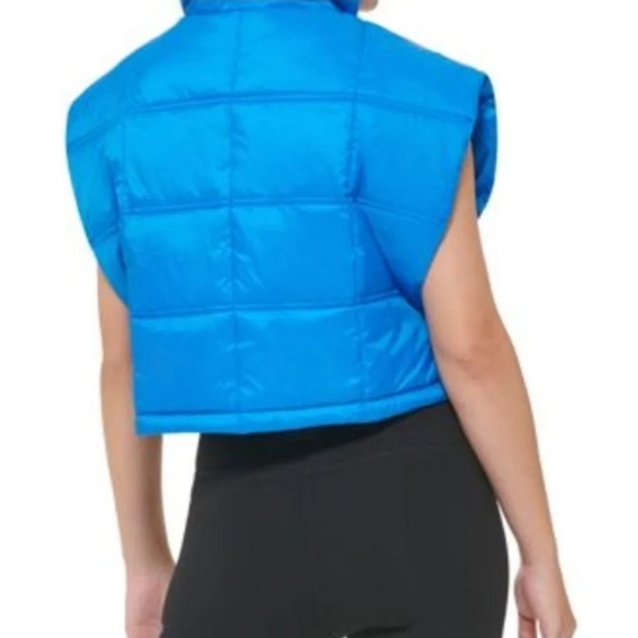Calvin Klein Cropped Mock-Neck Puffer Vest - Picture 3 of 16